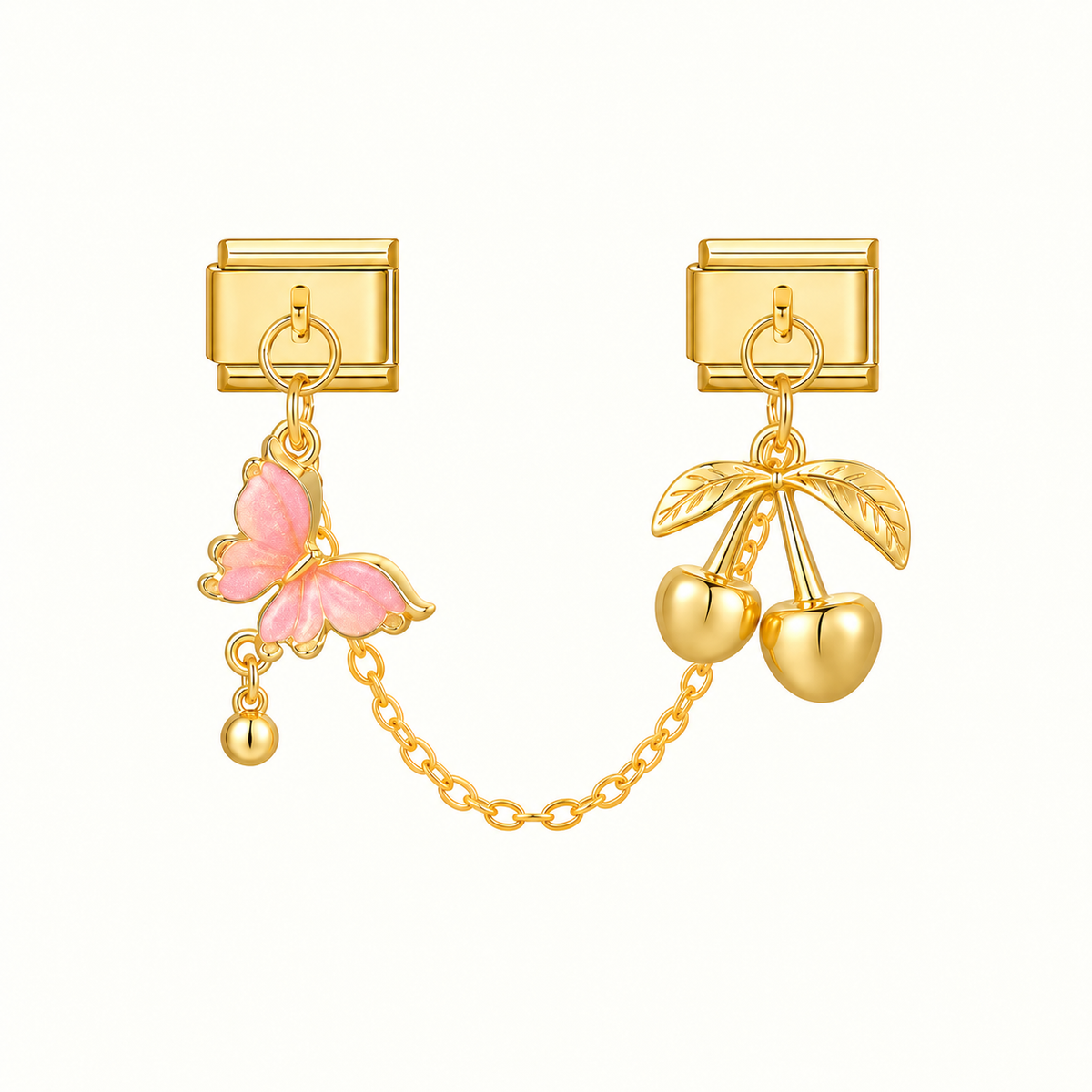 Pink Bow & Cherry